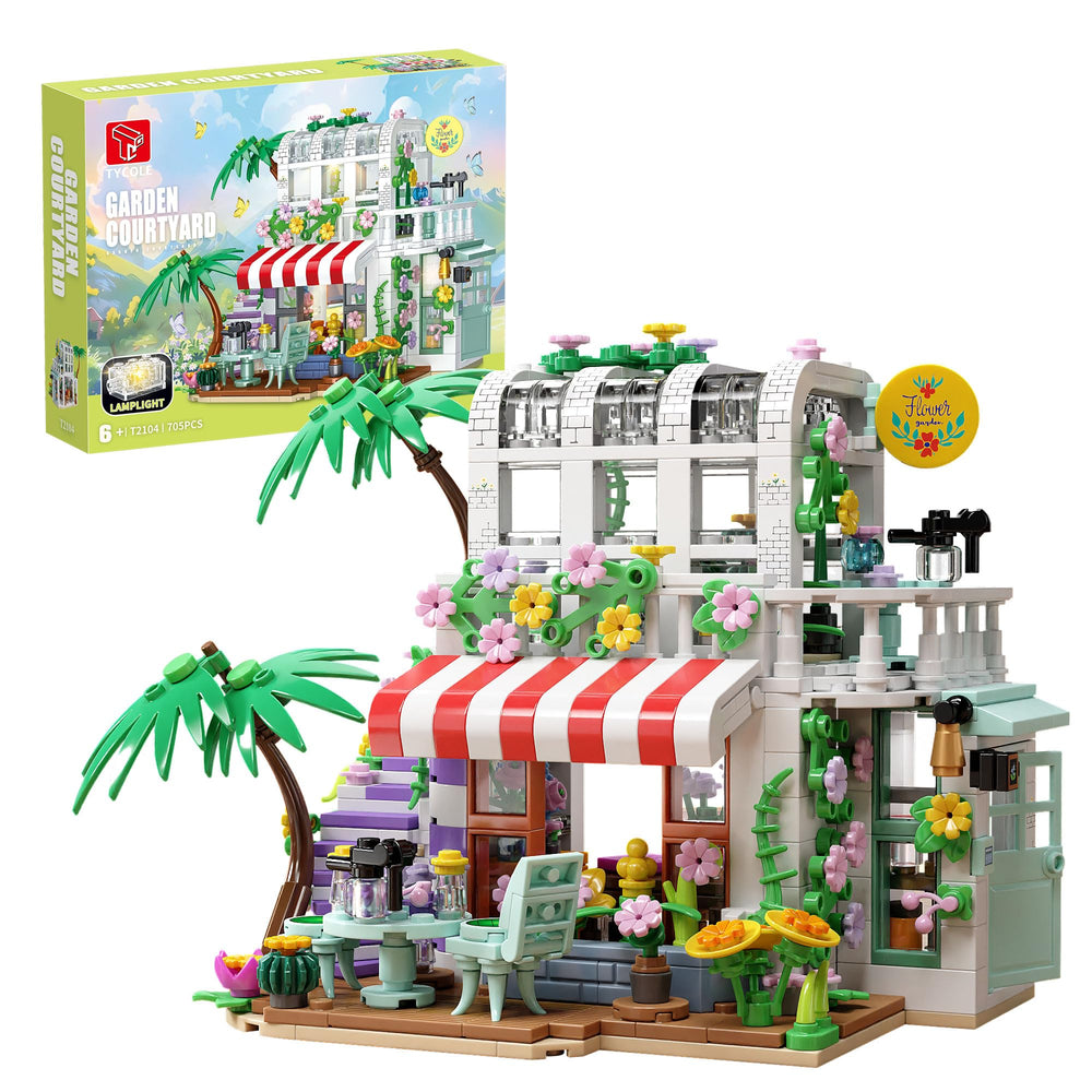 TYCOLE Flower House lights front view, ideal for imaginative indoor gardening play.