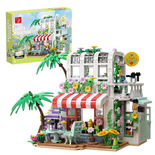 TYCOLE Flower House lights front view, ideal for imaginative indoor gardening play.
