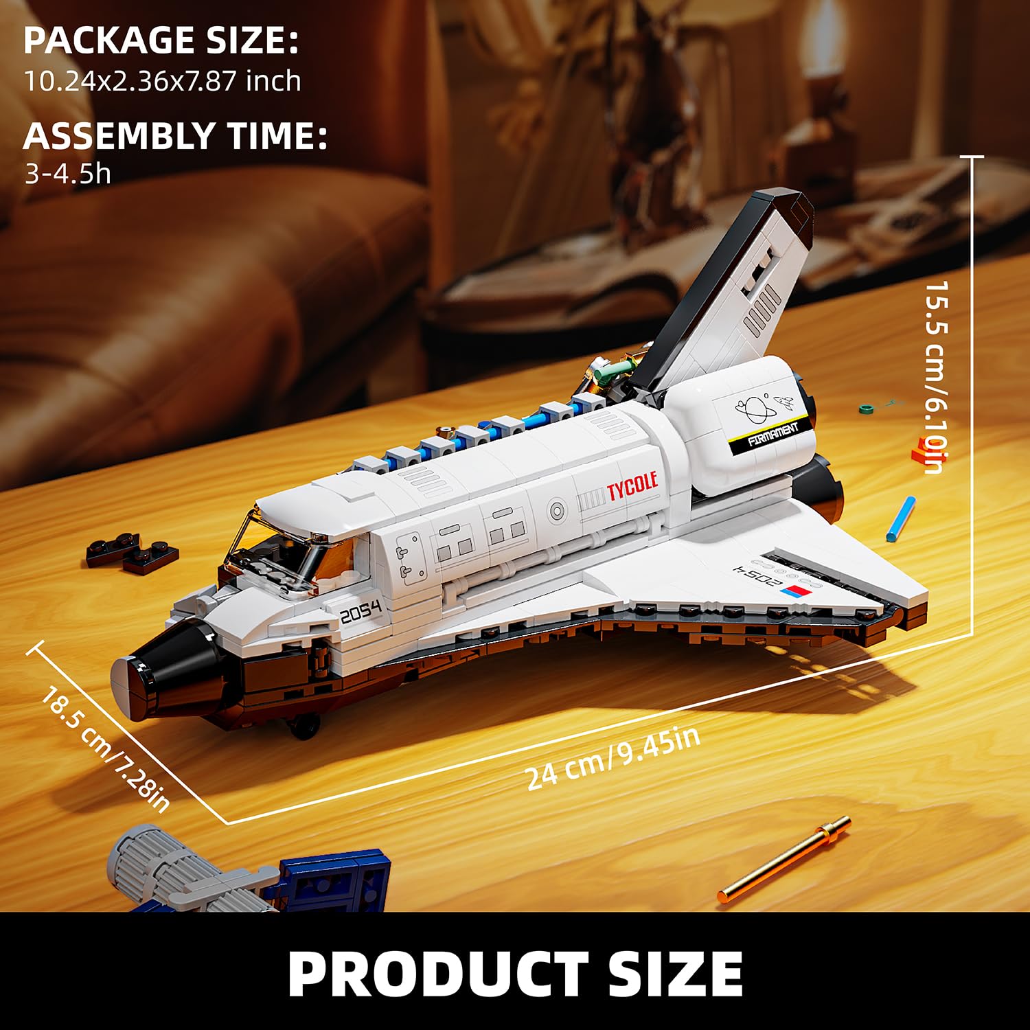 TYCOLE 536-piece set ships with clear assembly guide.