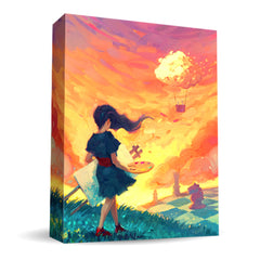 Tycoon Games Canvas art cards close-up showing layered transparency for strategic scoring.