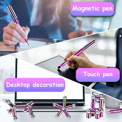 TYJHAFN fidget pen in a desk setup for daily tasks.