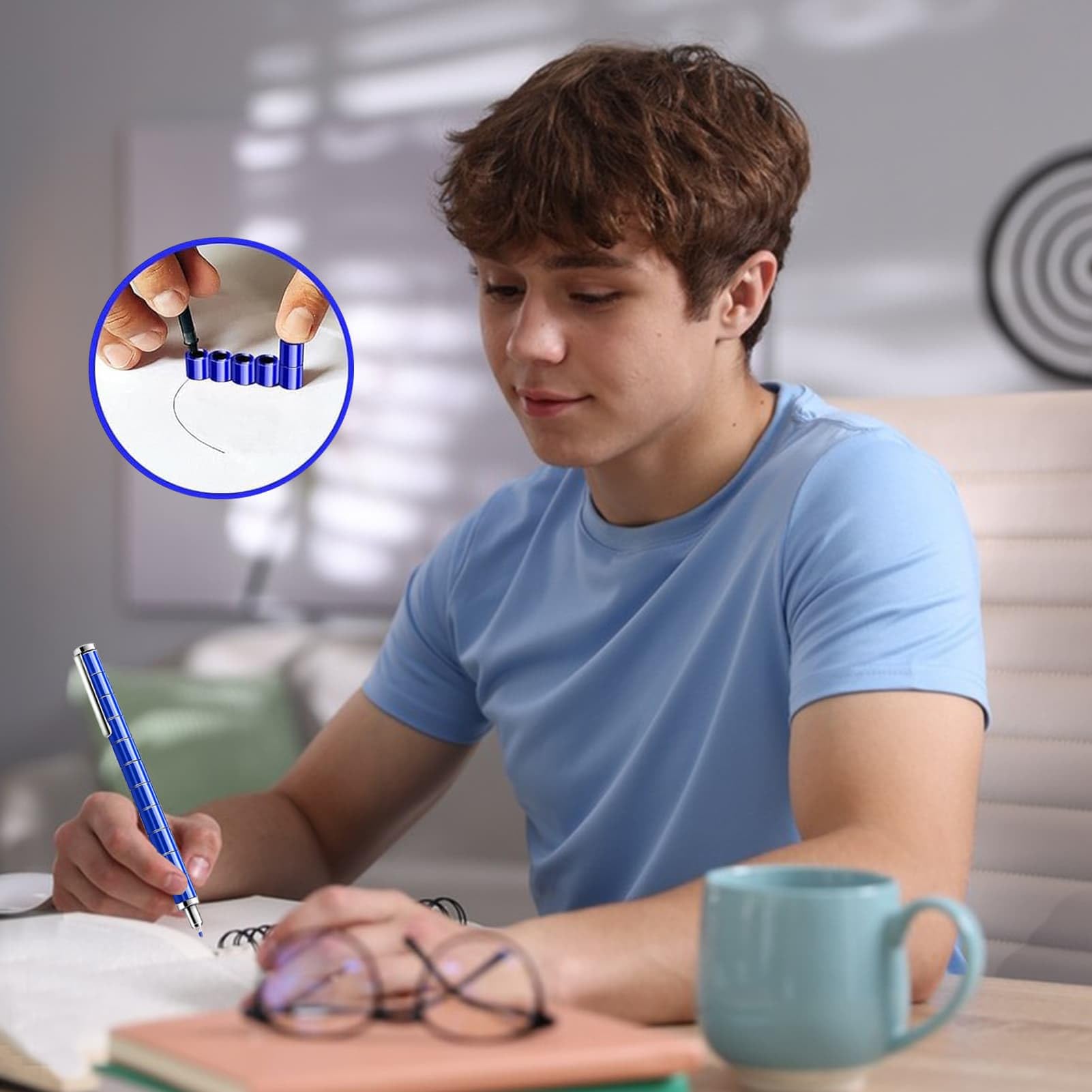 TYJHAFN fidget pen as a stress-relief toy during breaks