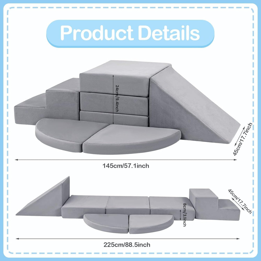 Tykacna foam blocks with soft surfaces support gentle crawling and safe exploration.