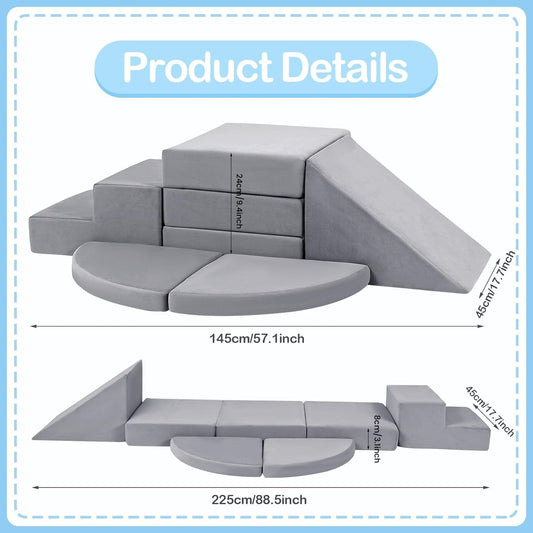 Tykacna foam blocks with soft surfaces support gentle crawling and safe exploration.