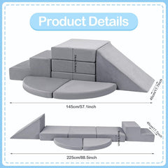 Tykacna foam blocks with soft surfaces support gentle crawling and safe exploration.