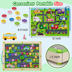 Tymokcall Magnetic Maze edge-safety-smooth edges prevent accidental scrapes.