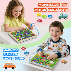 Tymokcall Magnetic Maze education-and-play supports home and school activities.
