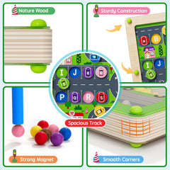 Tymokcall Magnetic Maze wood-material quality adds natural warmth and durability.