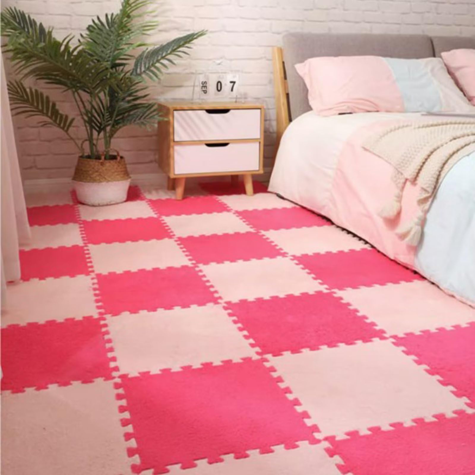 Typutomi set of 12 mats shown assembled for larger space.