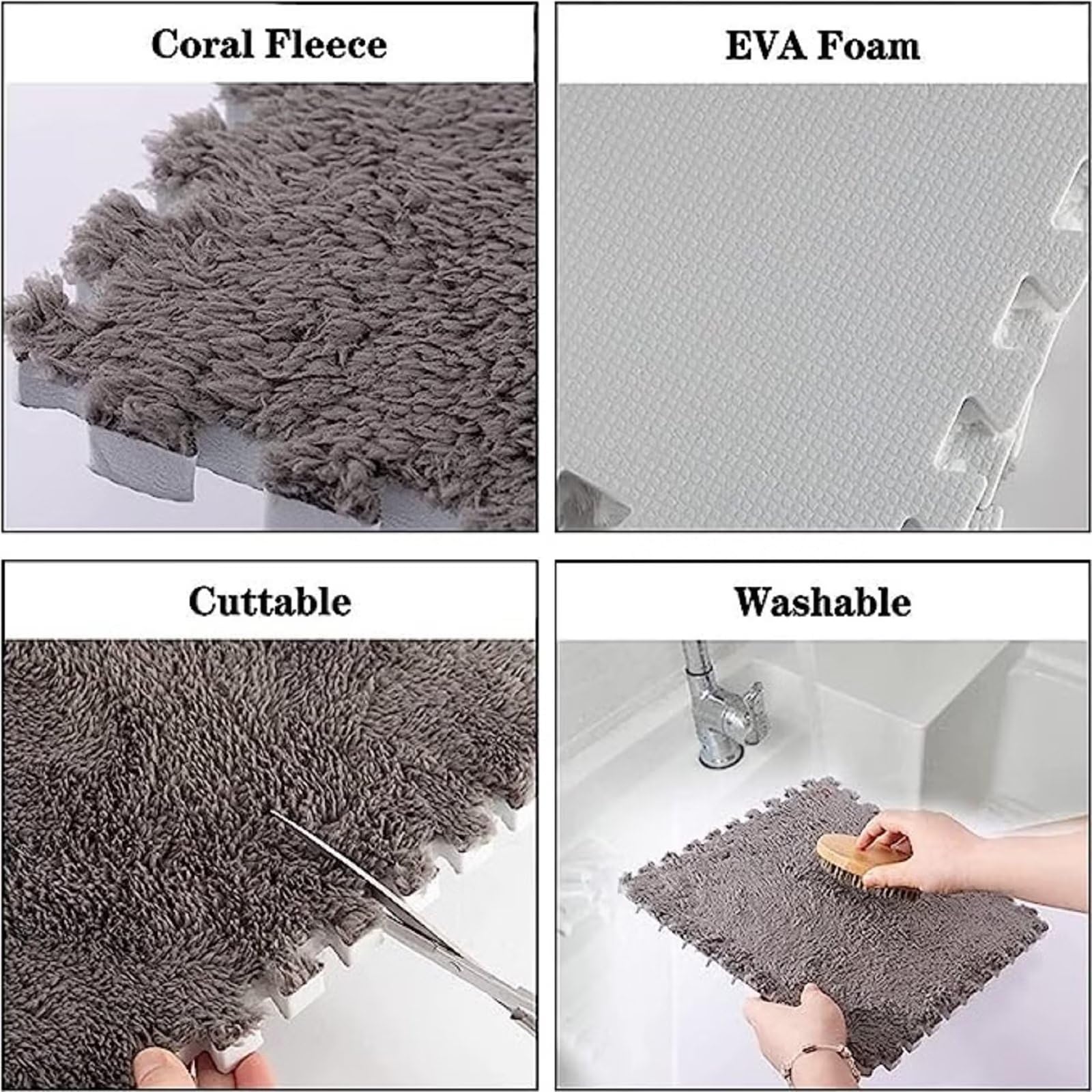 Typutomi interlocking squares close-up showing durability and plush top.