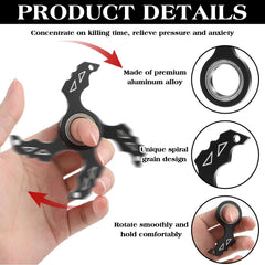 Tyqour Spinner Keychain 6.3 cm size shown for easy grip