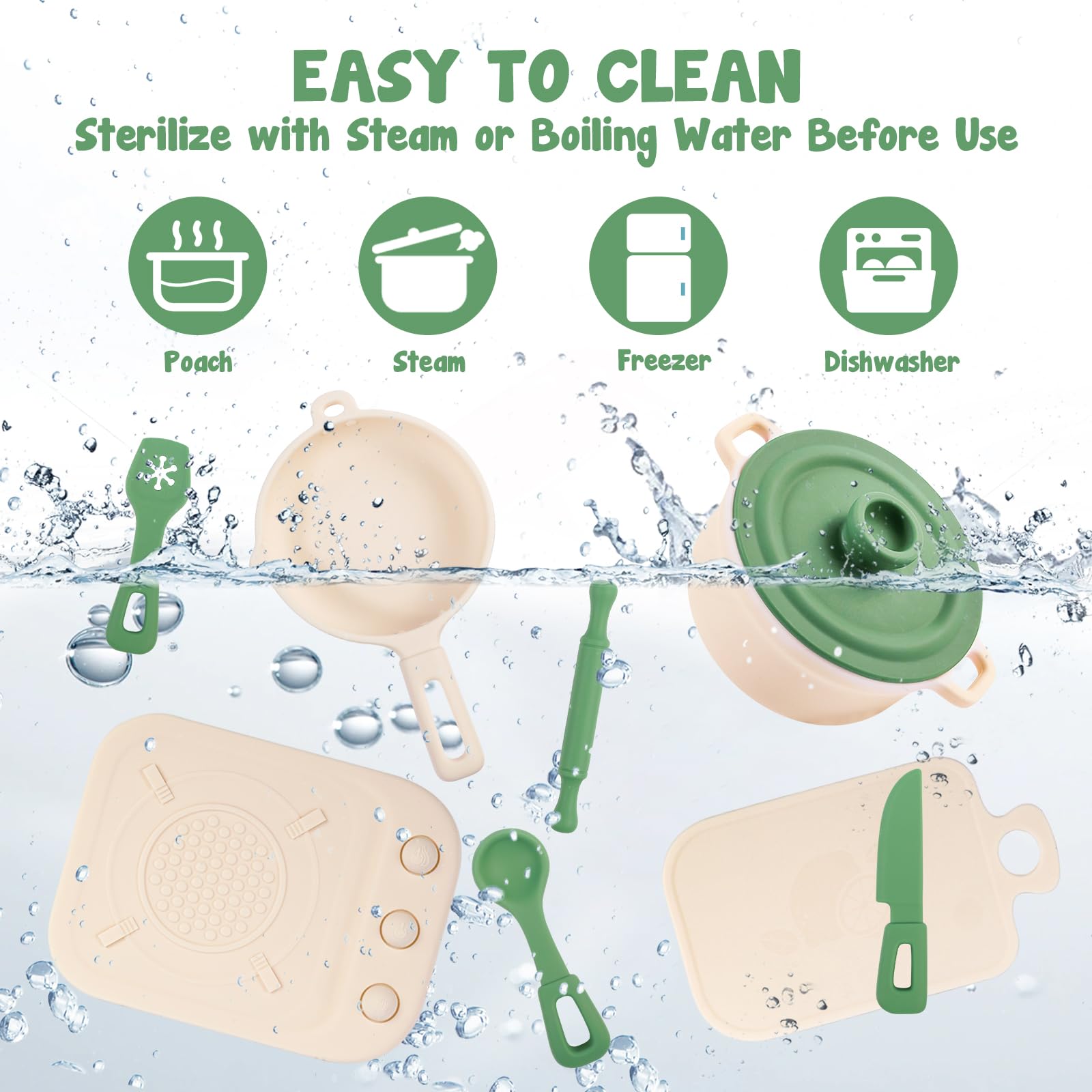 TYRY.HU rolling pin: tactile tool for rolling pretend dough.