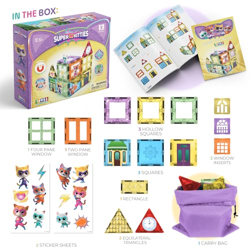 Tytan Disney SuperKitties glitter tiles sparkle during hands-on building.