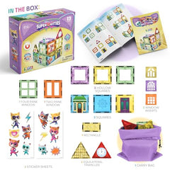 Tytan Disney SuperKitties glitter tiles sparkle during hands-on building.