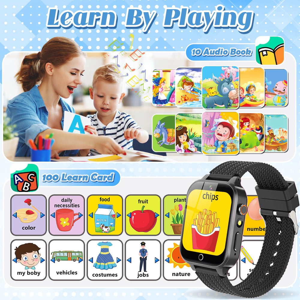 Tywop Kids Smart Watch storybook player reads stories aloud for learning.