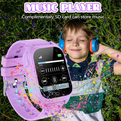 Tywop kids smartwatch with soft silicone strap for all-day comfort.