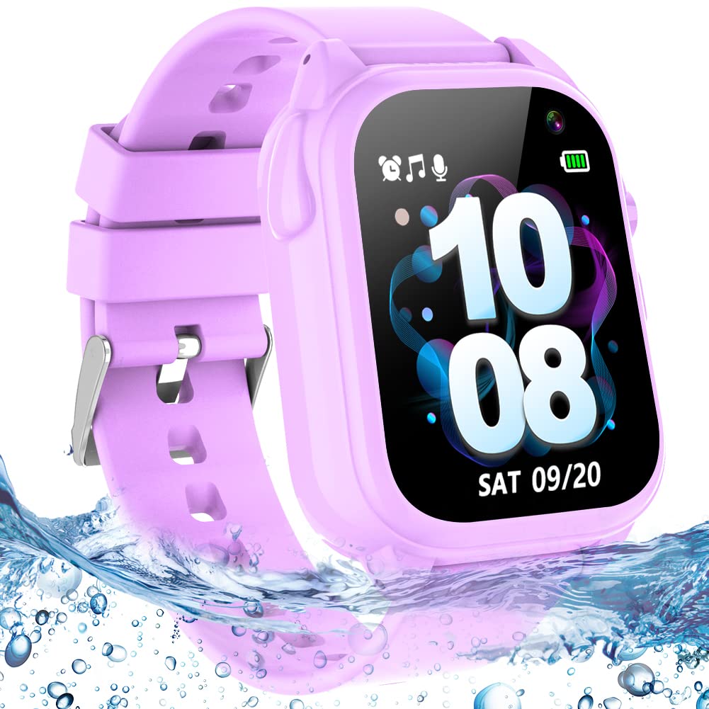 Tywop waterproof kids smartwatch during handwashing, showcasing splash resistance for daily play.