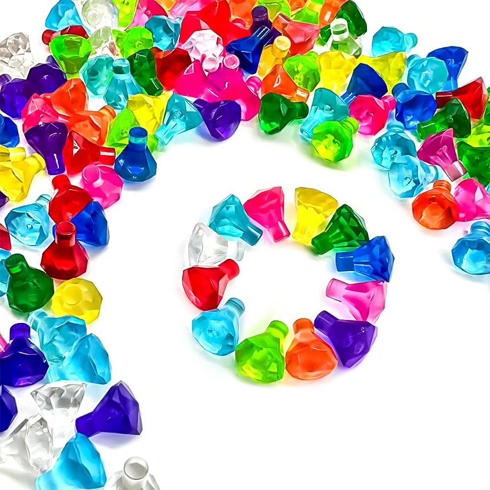TZBTSTEAM gem bricks pack sparks imaginative play with colorful gemstone-inspired pieces.