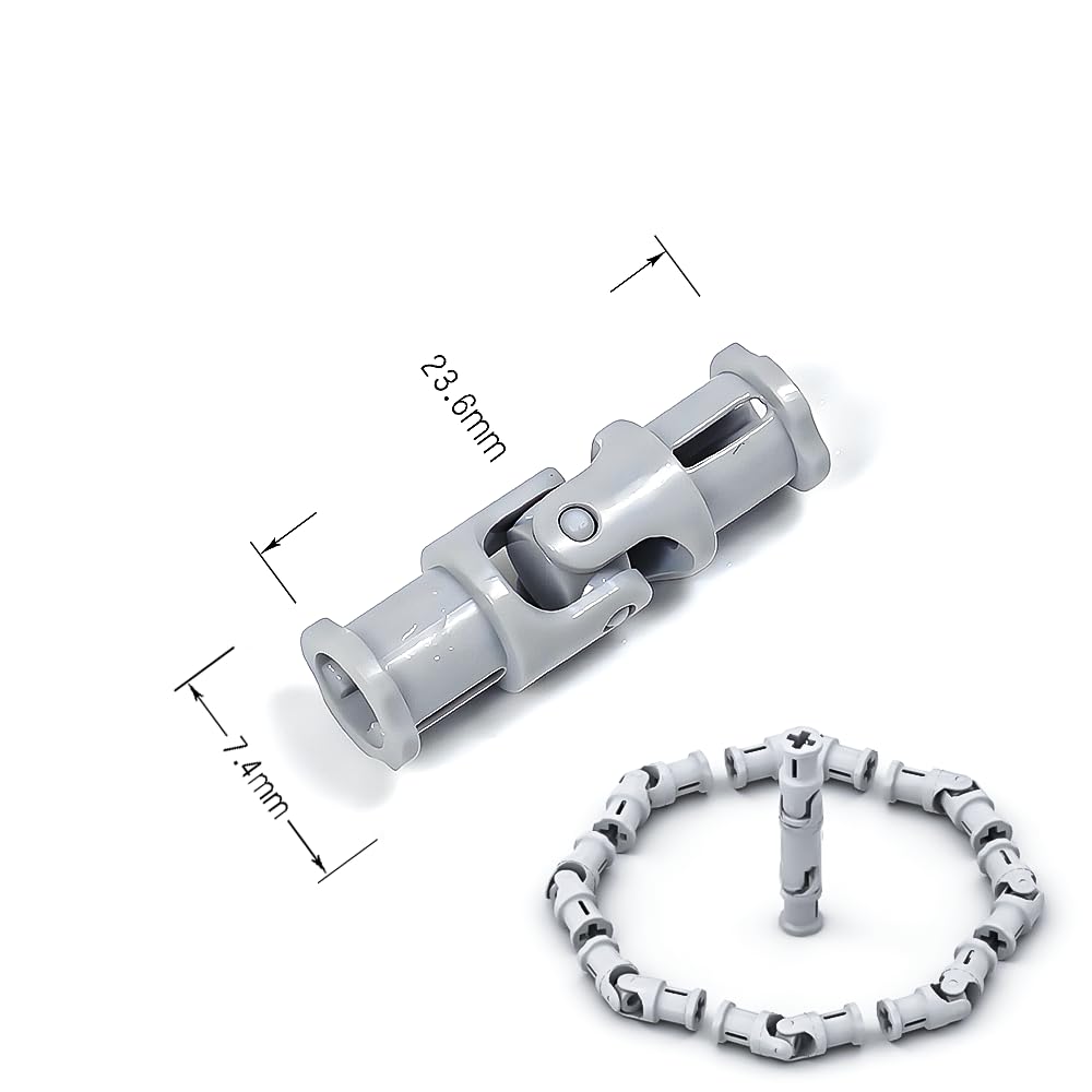 TZBTSTEAM 3L universal joint connector shaft enables creative MOC prototypes and robotics projects