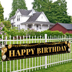 TZSS Black Gold mantel display adds elegant birthday focal point