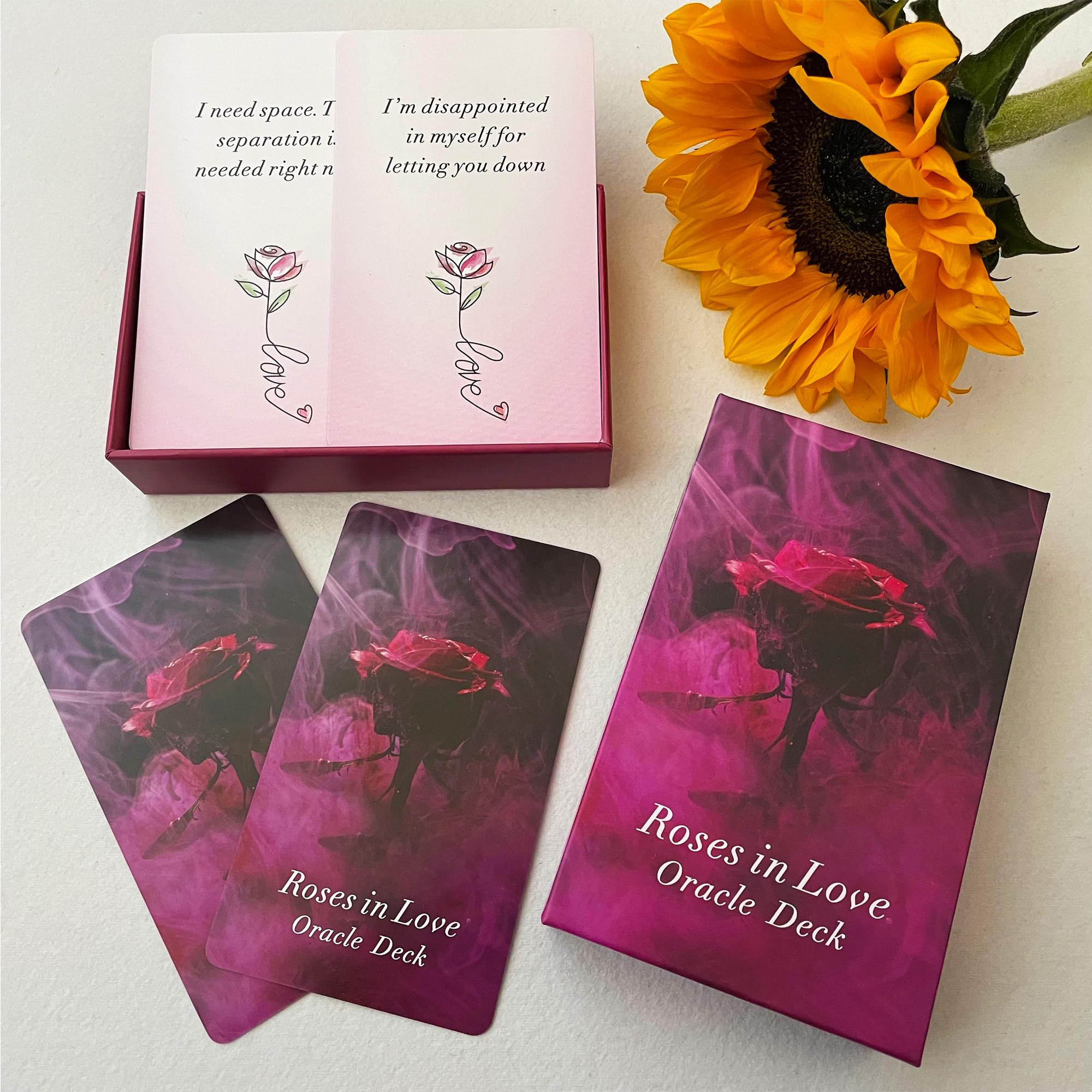 Roses in Love card meanings visible for quick interpretation by beginners
