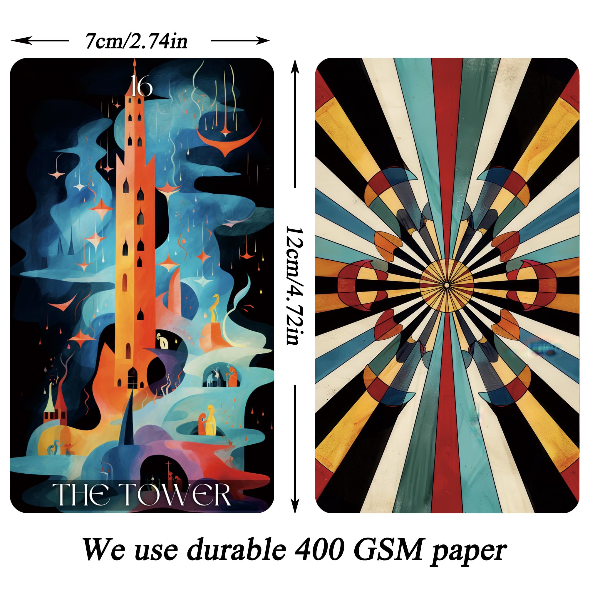 Tzxamsez Wonderland cards feature vivid artwork for inspiration and readings.