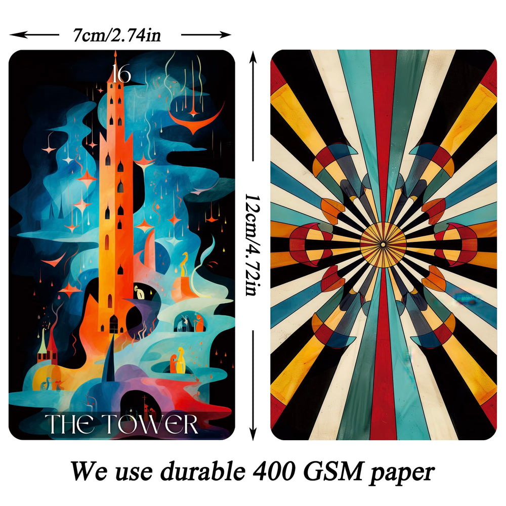 Tzxamsez Wonderland cards feature vivid artwork for inspiration and readings.