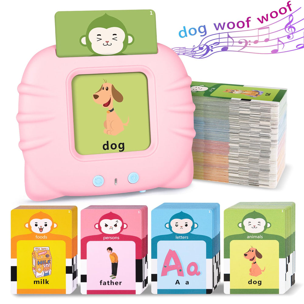 U-LEARNER talking flash cards display 296 sight words for early literacy practice