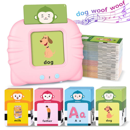 U-LEARNER talking flash cards display 296 sight words for early literacy practice