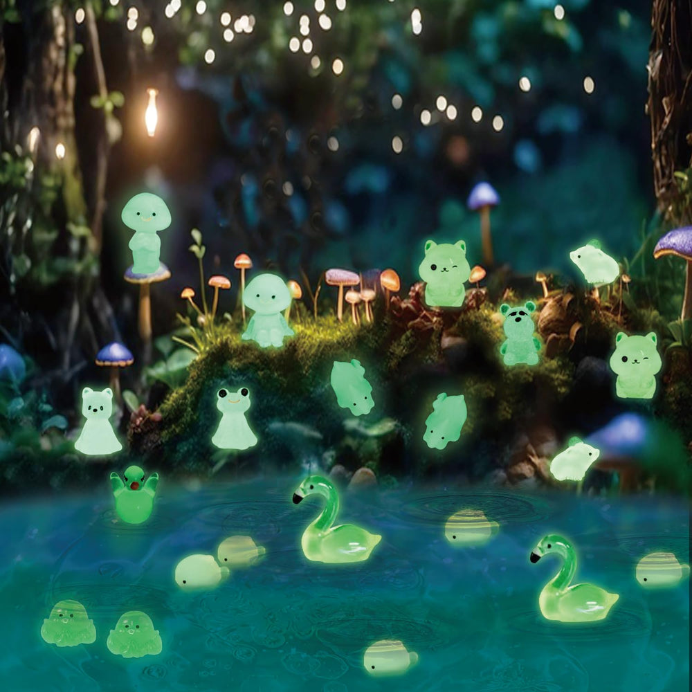 U-Zimikee glow-in-the-dark pig mini figure for whimsical cake toppers