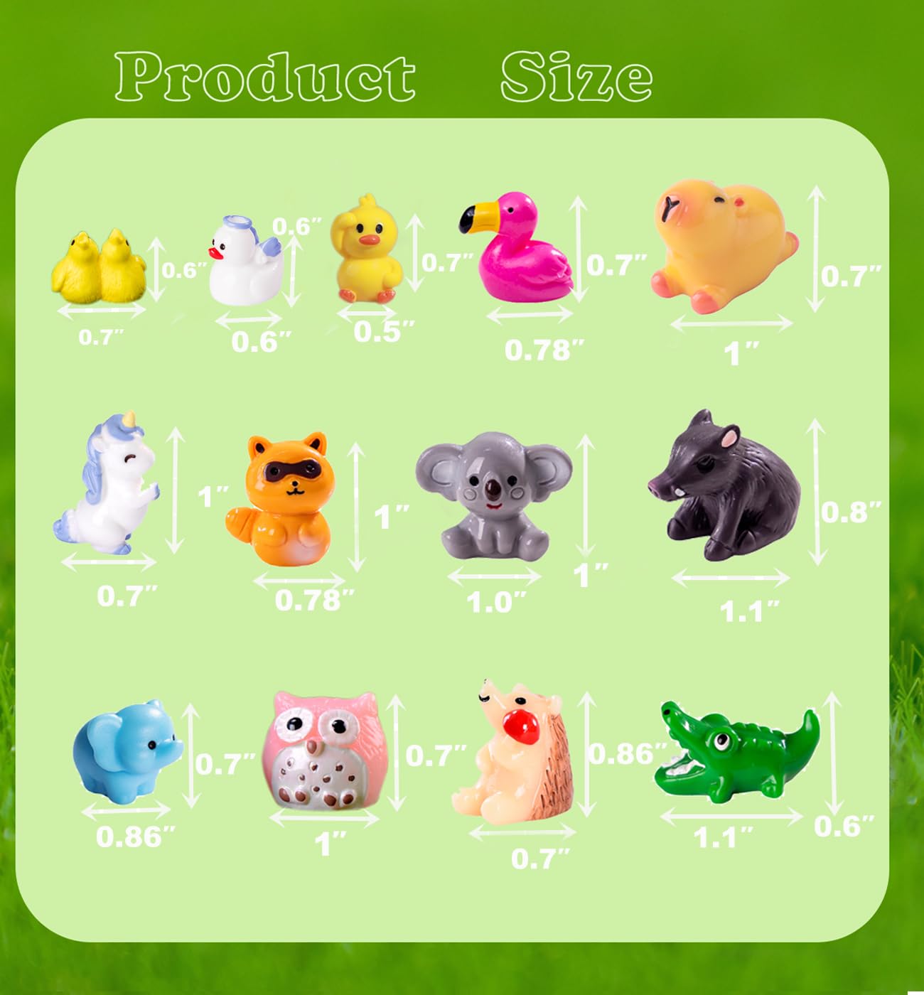 U-Zimikee Raccoon mini resin figurine ideal as party or classroom decor.