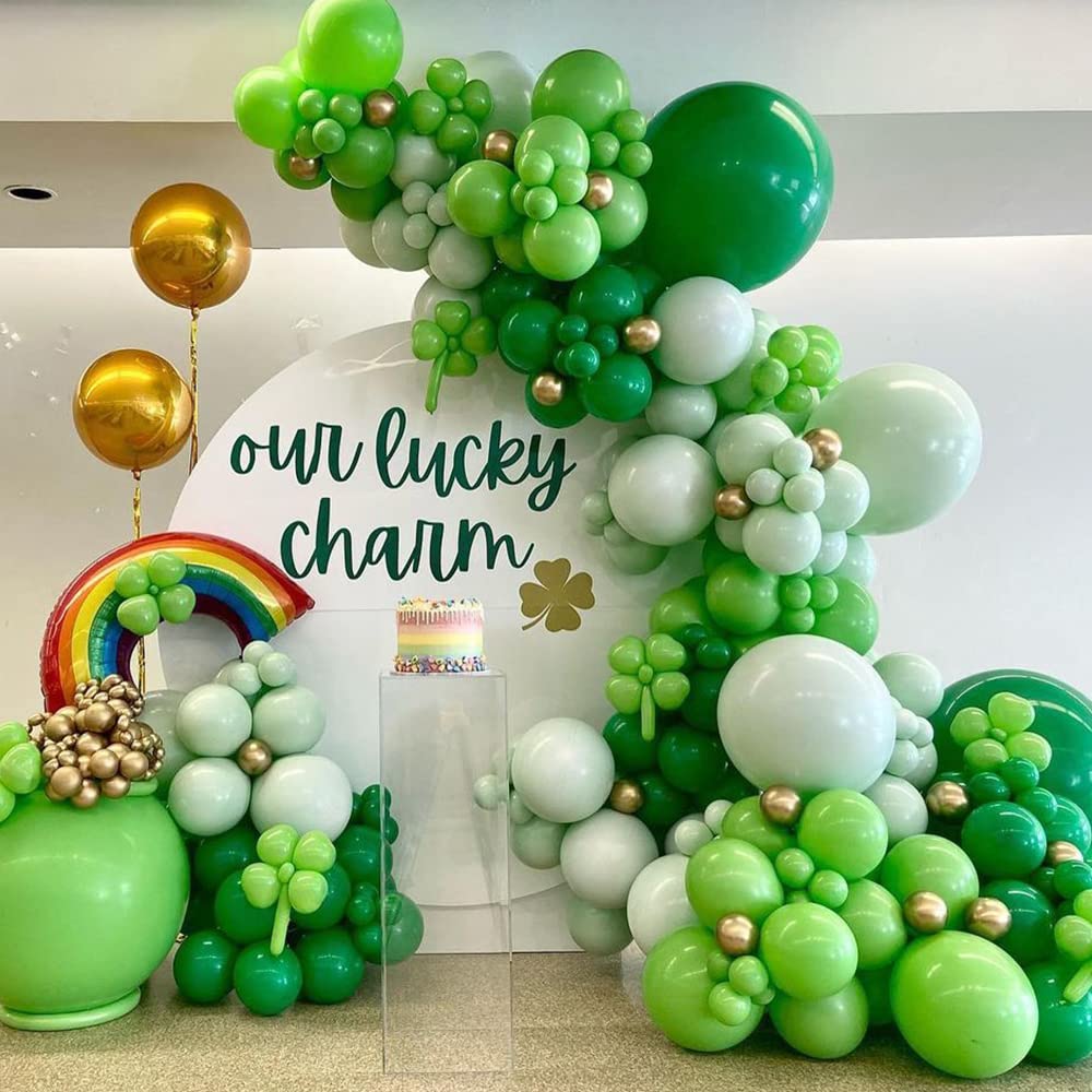 UAEYW Rainbow foil balloons provide shiny accents for drama