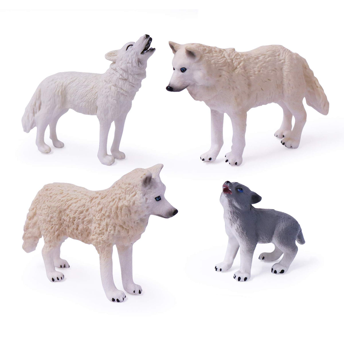 UANDME wolf figures 4pc set for imaginative play and display