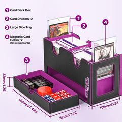 UAONO card deck box includes two card dividers for easy organization.