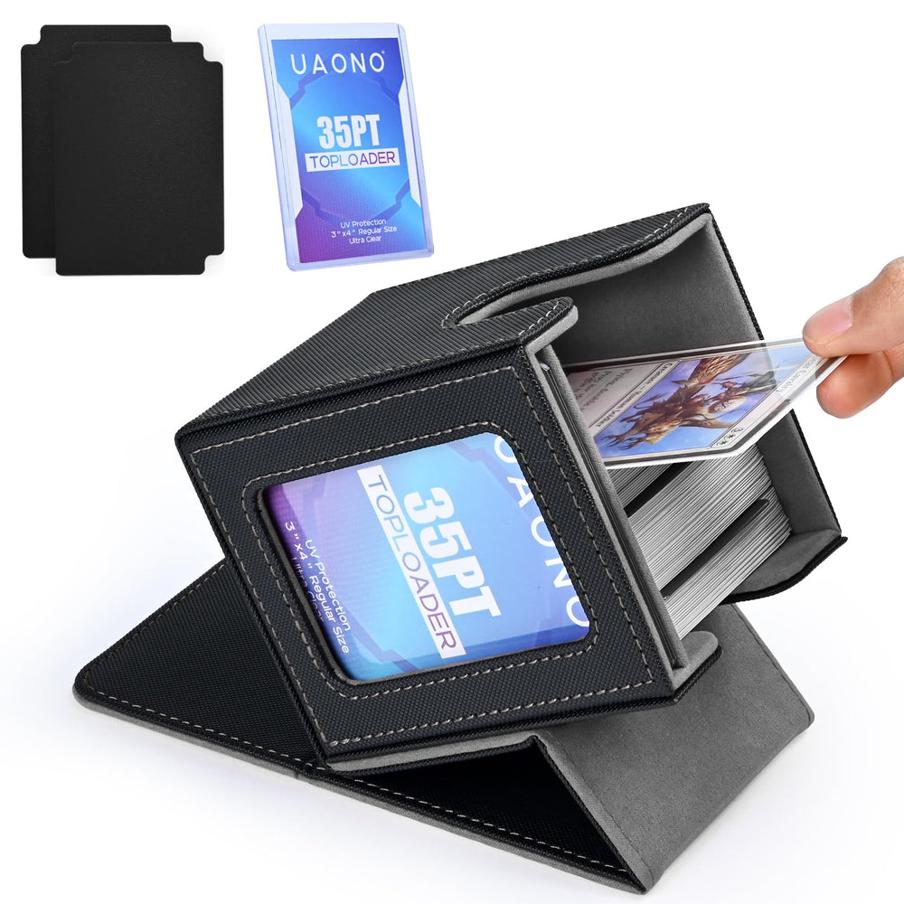UAONO card deck box Commander display with quick deck identification