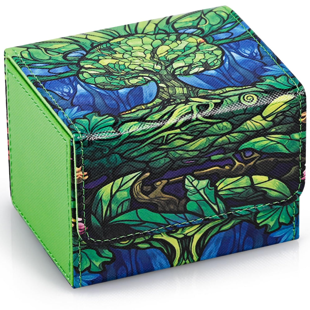 UAONO Card Deck Box lid with magnetic system keeps decks secure on the go