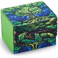 UAONO Card Deck Box lid with magnetic system keeps decks secure on the go