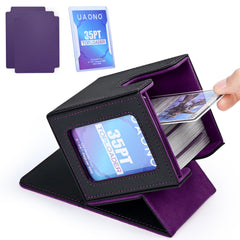 UAONO card deck box with MTG Commander display for quick deck identification.