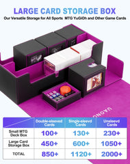 UAONO interior dividers helping organize sleeves and bulk cards
