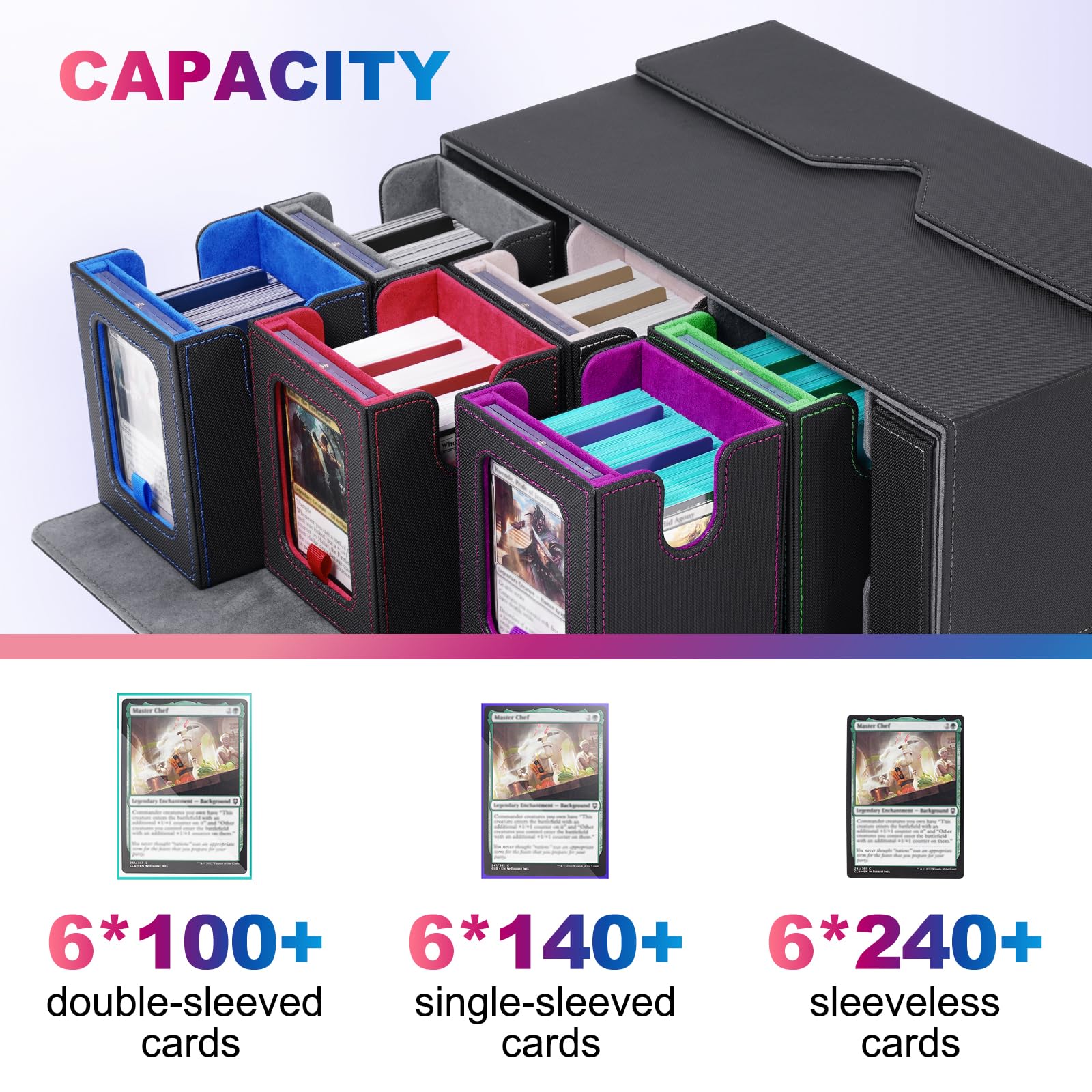 UAONO 35PT magnetic holders keep cards secure during rapid deck changes.