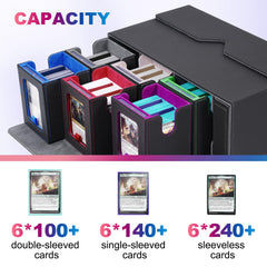 UAONO 35PT magnetic holders keep cards secure during rapid deck changes.