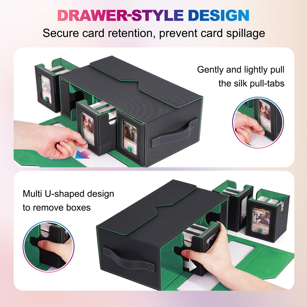 UAONO Deck Box interior microfiber lining protects sleeves during transport.