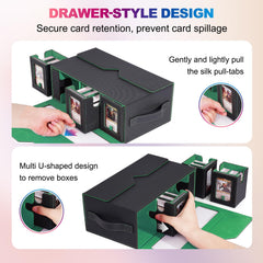 UAONO Deck Box interior microfiber lining protects sleeves during transport.