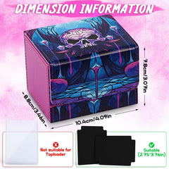 UAONO deck box capacity up to 120 single-sleeved cards