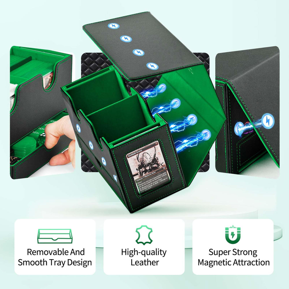 UAONO magnetic closure locks the box securely, even when tipped