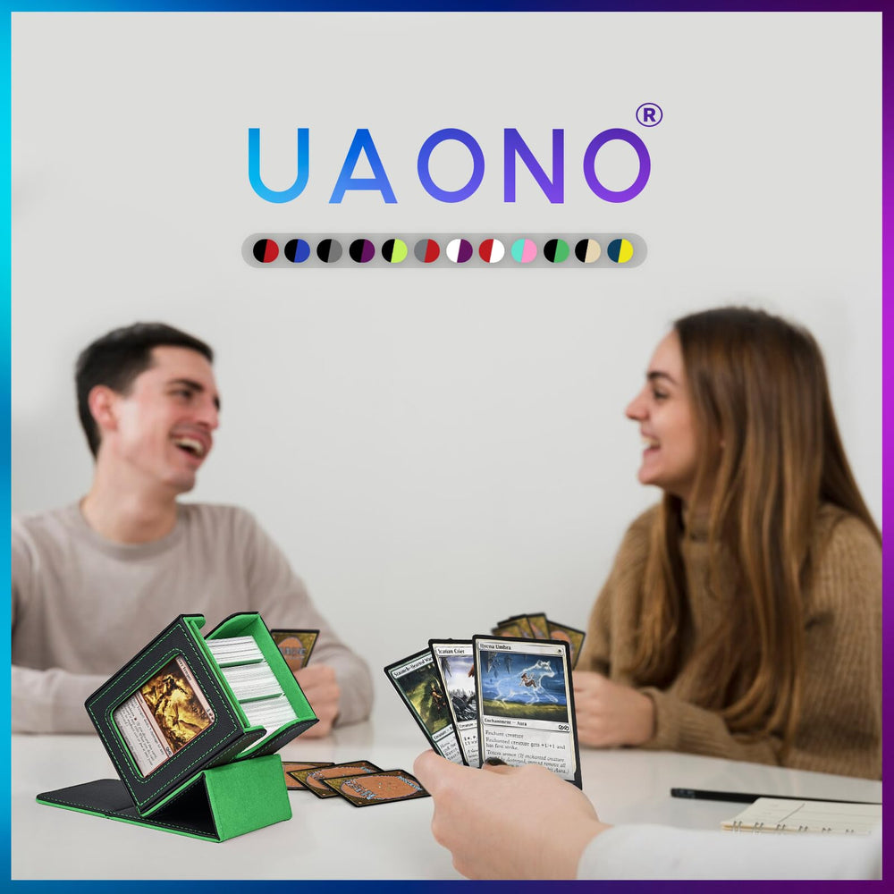 UAONO microfiber interior shields cards from dust and scuffs during transport.
