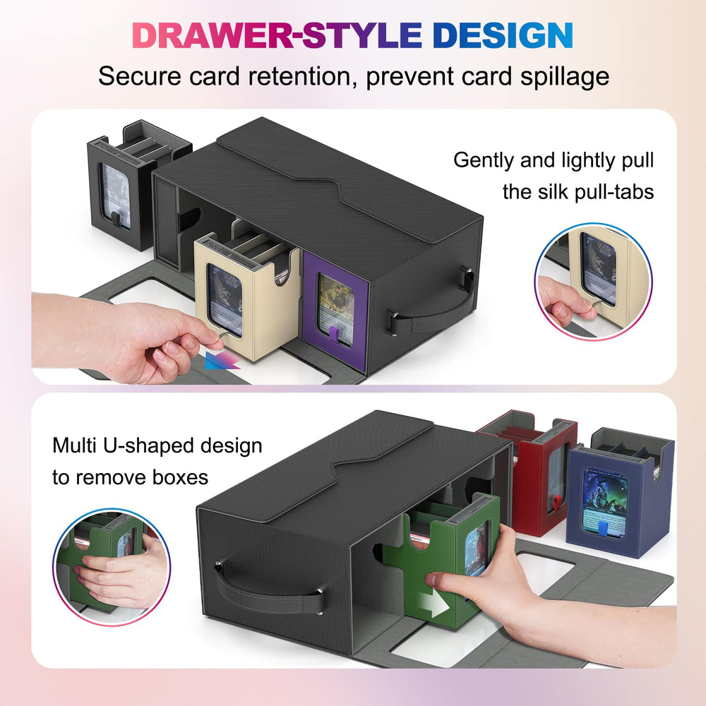 UAONO soft microfiber interior protects cards from wear