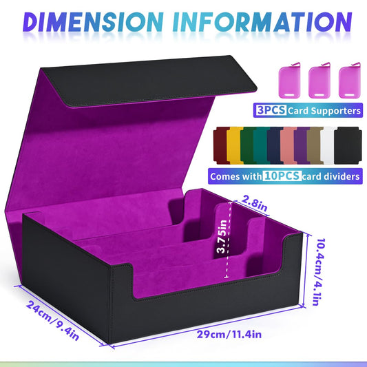 UAONO box with 10 dividers helps categorize cards for quick access.