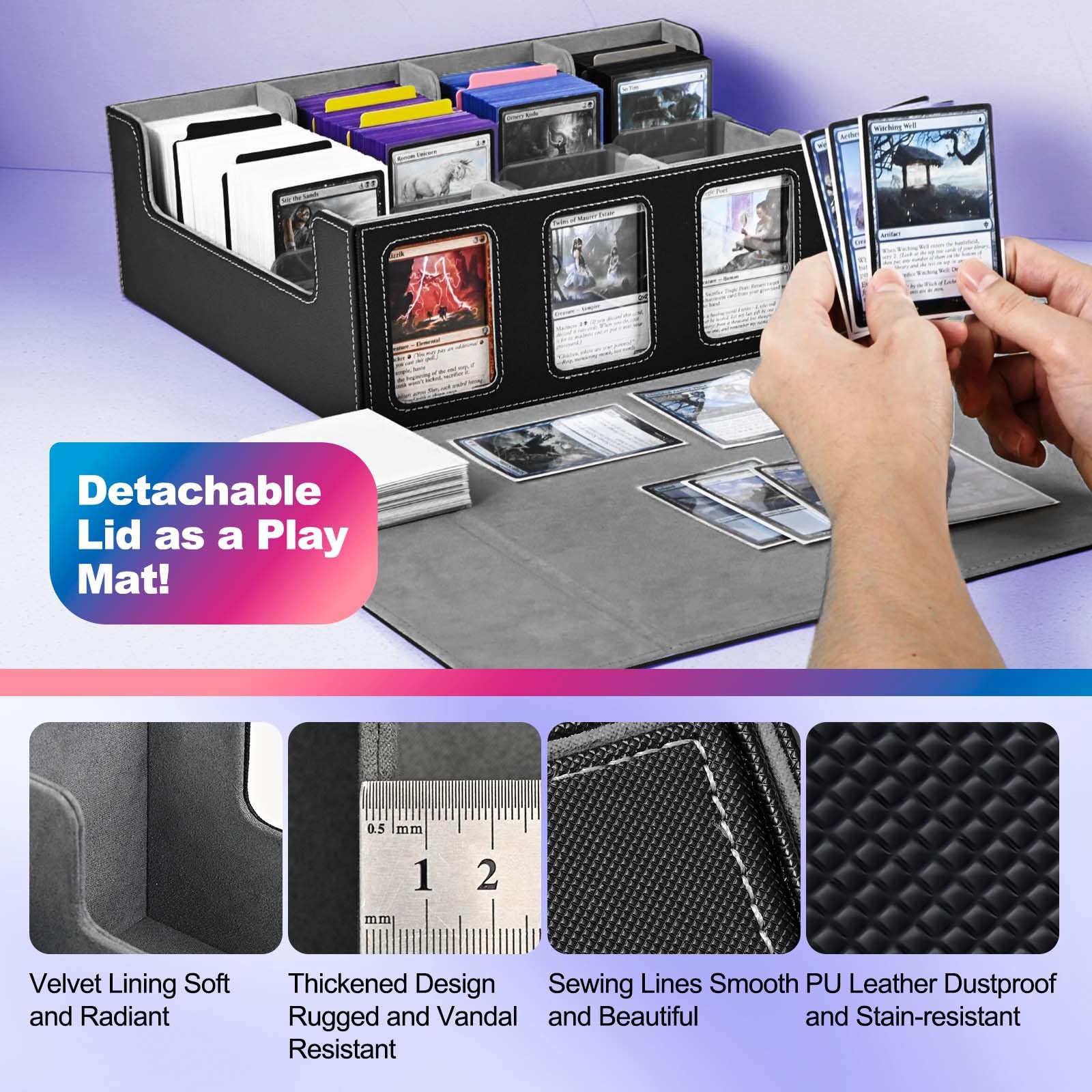 UAONO magnetic closures secure cards during transport and travel