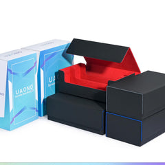 UAONO capacity supports up to 1800 sleeved cards for flexible storage.